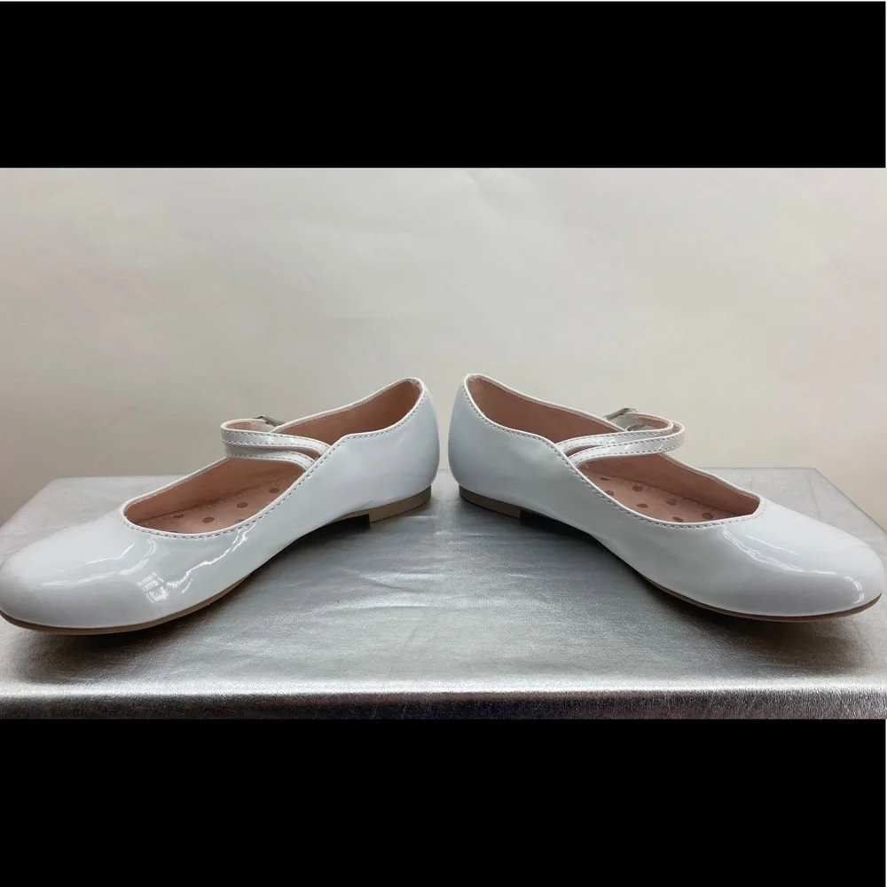 Little‎ Girls Pageant Shoes white Patent size 11